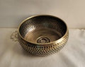 Antique Brass Vessel Sink – Aged Hammered Bathroom Basin