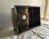 Antique Bronze Brass Sink – Rectangular Undermount Kitchen Bar Basin