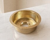 Unlacquered Brass Vessel Sink