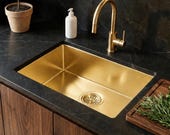 Brass Undermount Kitchen Sink