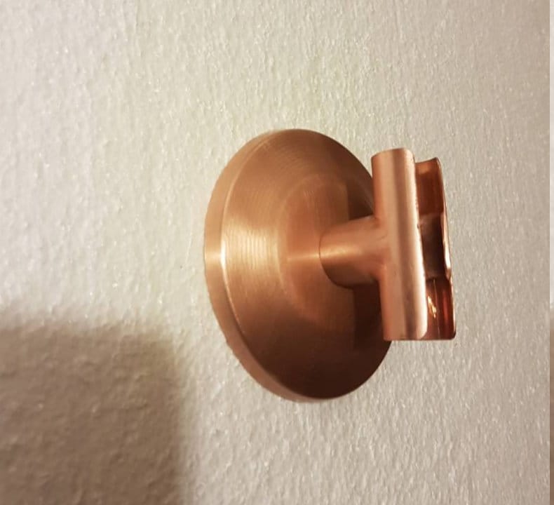 Hand held Copper shower head holder