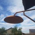 12” Copper Rain Shower Head – Unlacquered Solid Copper, Handmade Bathroom Fixture, Spa-Style Rainfall, Patina Over Time