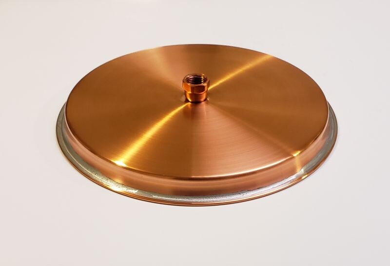 Unlacquered Large Copper shower head