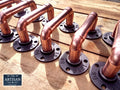 Copper Pipe Handles - Grab Bars - Rustic - Industrial - Vintage