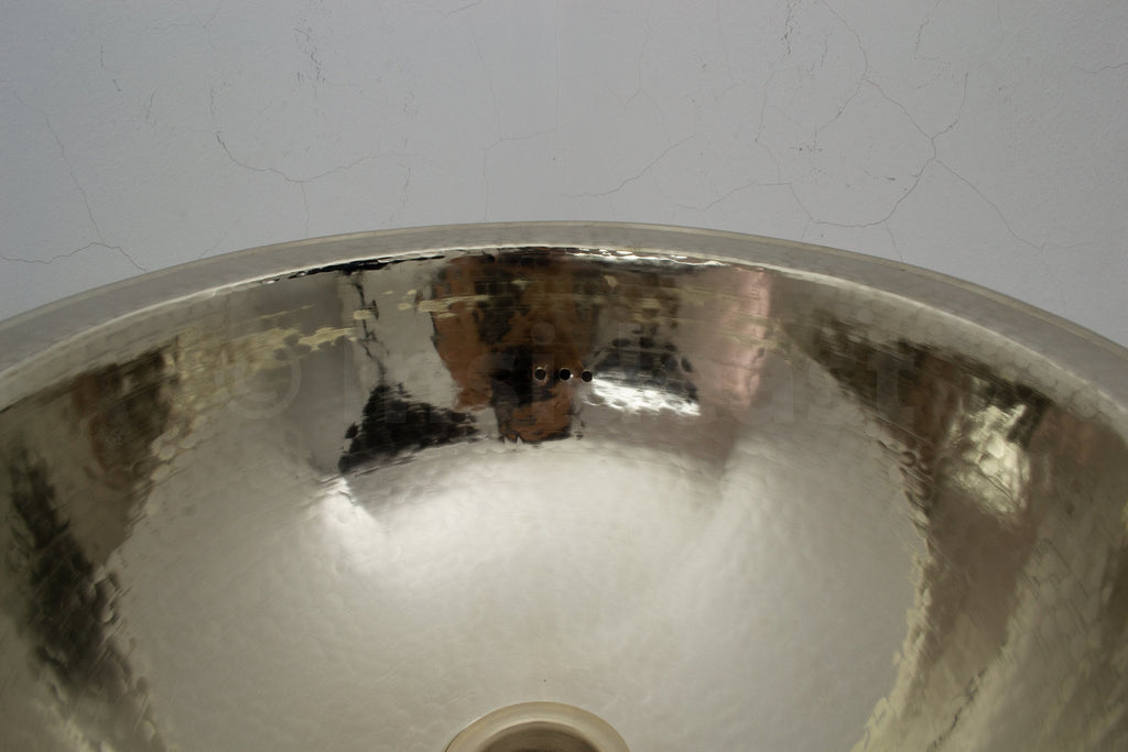 Handcrafted Solid German Silver Sink, Drop In Customizable German Silver Sink (14,5”)