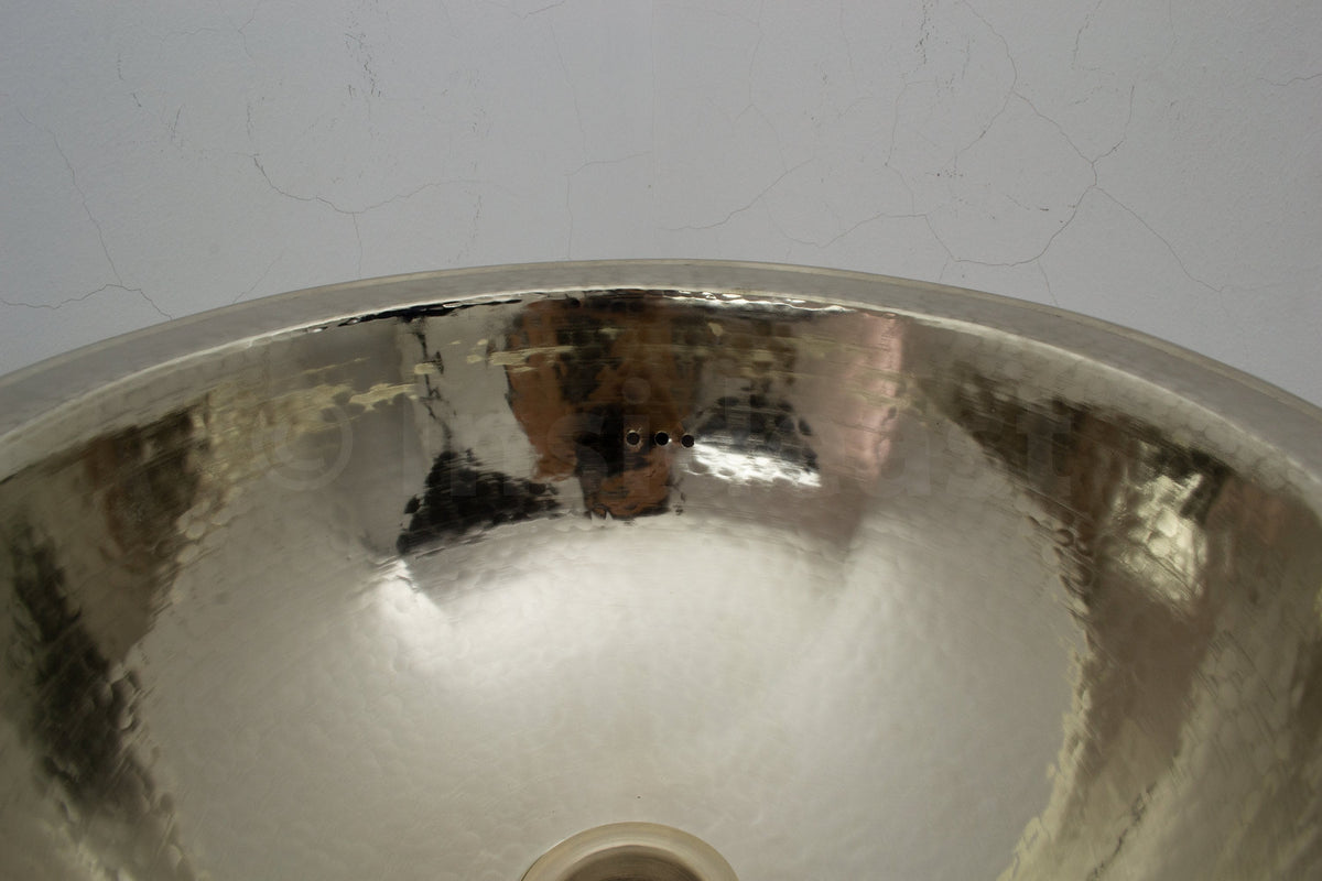 Handcrafted Solid German Silver Sink, Drop In Customizable German Silver Sink (14,5”)