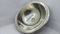Hammered Round Silver Sink - Drop-in Handmade Brass Sink Vanity