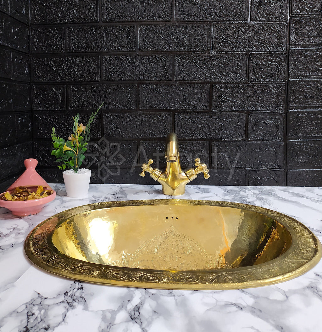 Handmade Unlacquered Brass Faucet