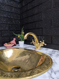 Handmade Unlacquered Brass Faucet
