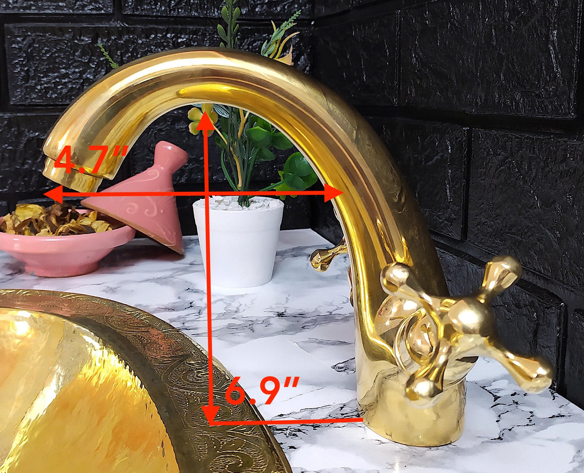 Handmade Unlacquered Brass Faucet