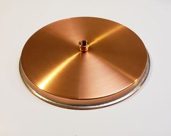 Copper Rain Shower Head, Brushed Unlacquered,Handcrafted