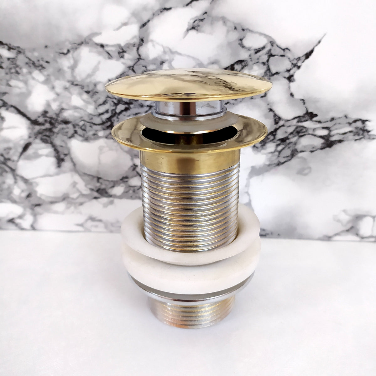 Handmade Unlacquered Brass Sink Strainer