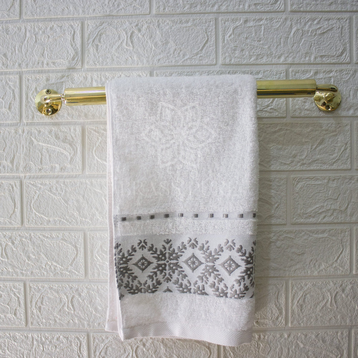 Bar Towel Holder in Unlacquered Brass,Single Bar Towel Hanger Bathroom, Gold Towel Hanger Wall Mounted, Bathroom Hardwar