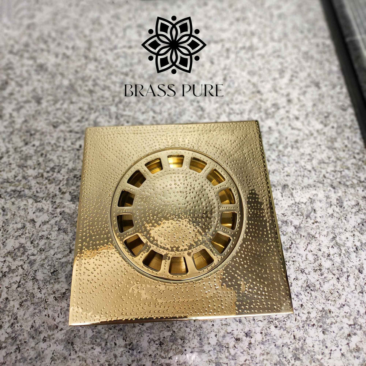 Square Floor Drain, Unlacquered Brass Bathroom Hardware, Solid Brass Floor Drain Cover