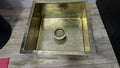 Solid Brass Hammered Undermount Kitchen Sink - Unlacquered Brass Sink