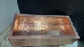 Handmade Copper Apron Front Kitchen Sink - Etched Farmhouse Sink