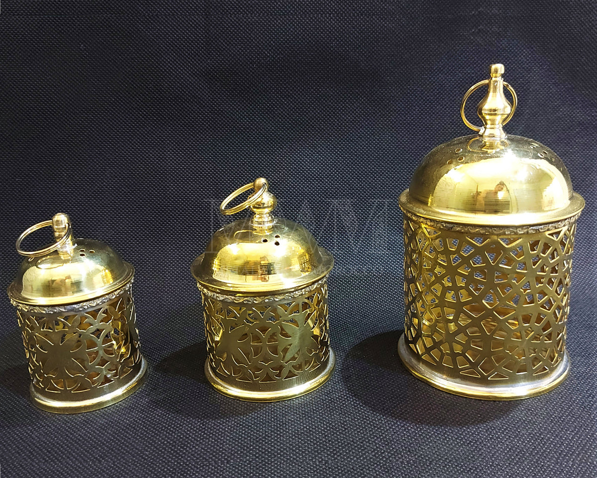 Solid Brass Candle Lamp - Handmade candle lantern holder