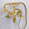 Unlacquered Brass Wall Mount Tub Filler