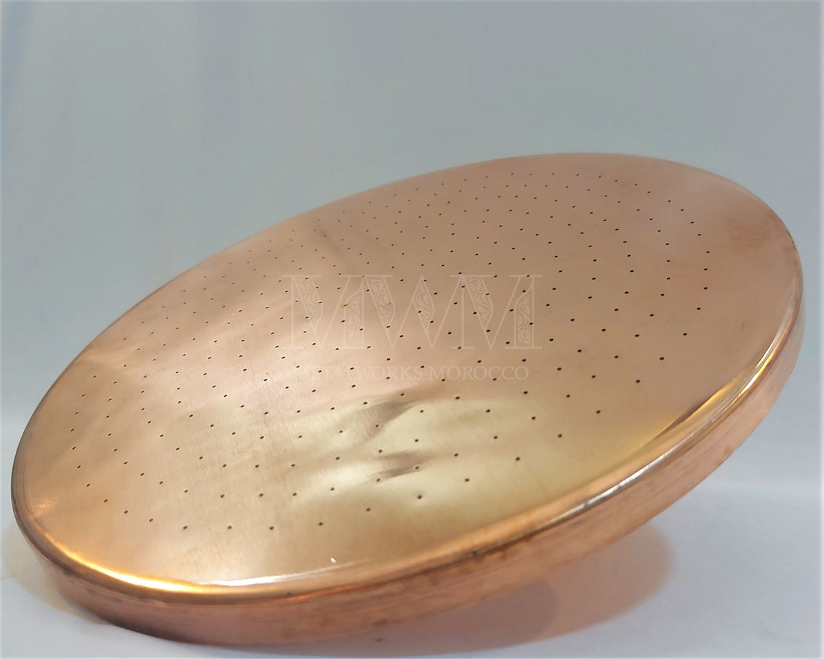 Farmhouse Copper Shower Head - Rustic Round Showerhead