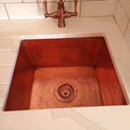 Handmade Solid Copper Hammered Kitchen Sink