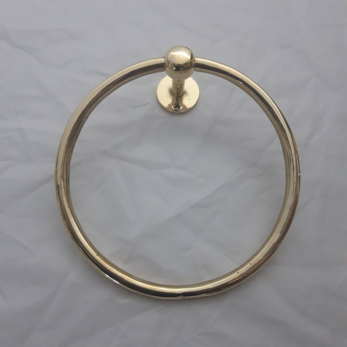 Solid Brass Bathroom Towel Rack, Handcrafted Towel Holder - For Powder Room
