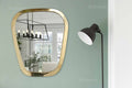 Handmade golden brass mirror