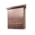 Unlacquered Large Flush Mount Copper Mailbox