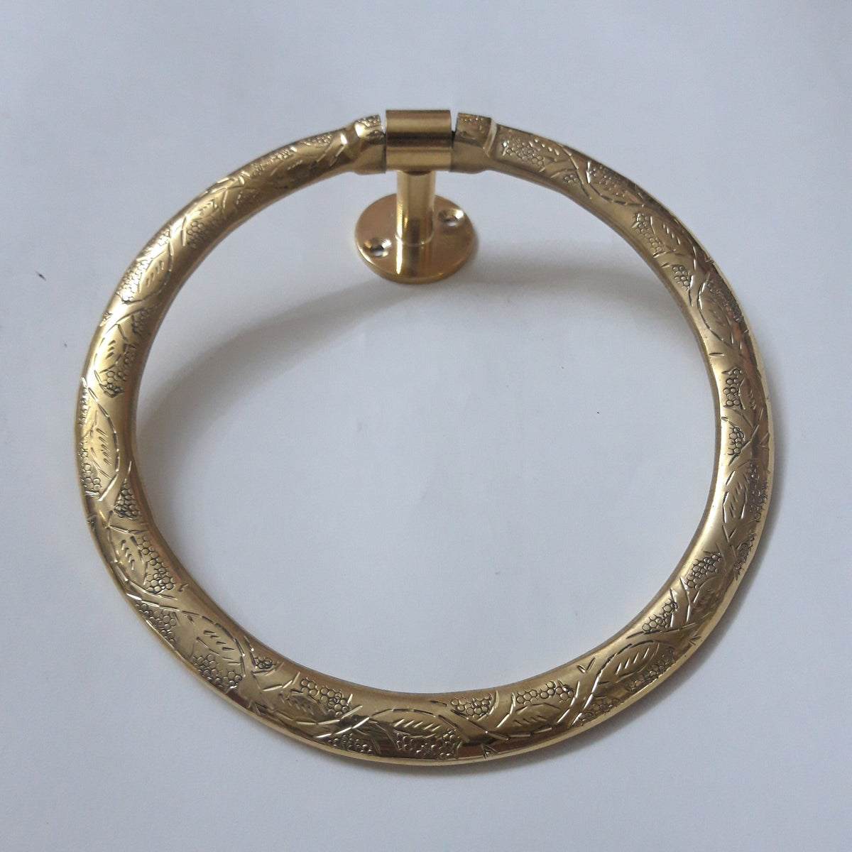 Solid Brass Bathroom Towel Rack, Handcrafted Towel Holder - For Powder Room