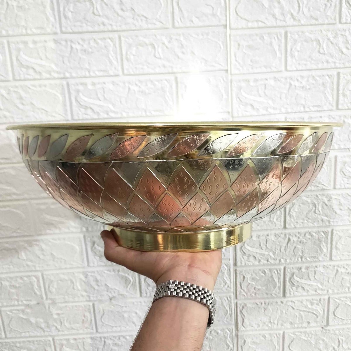 Solid Brass Bowl Sink, Moroccan Handmade Basins