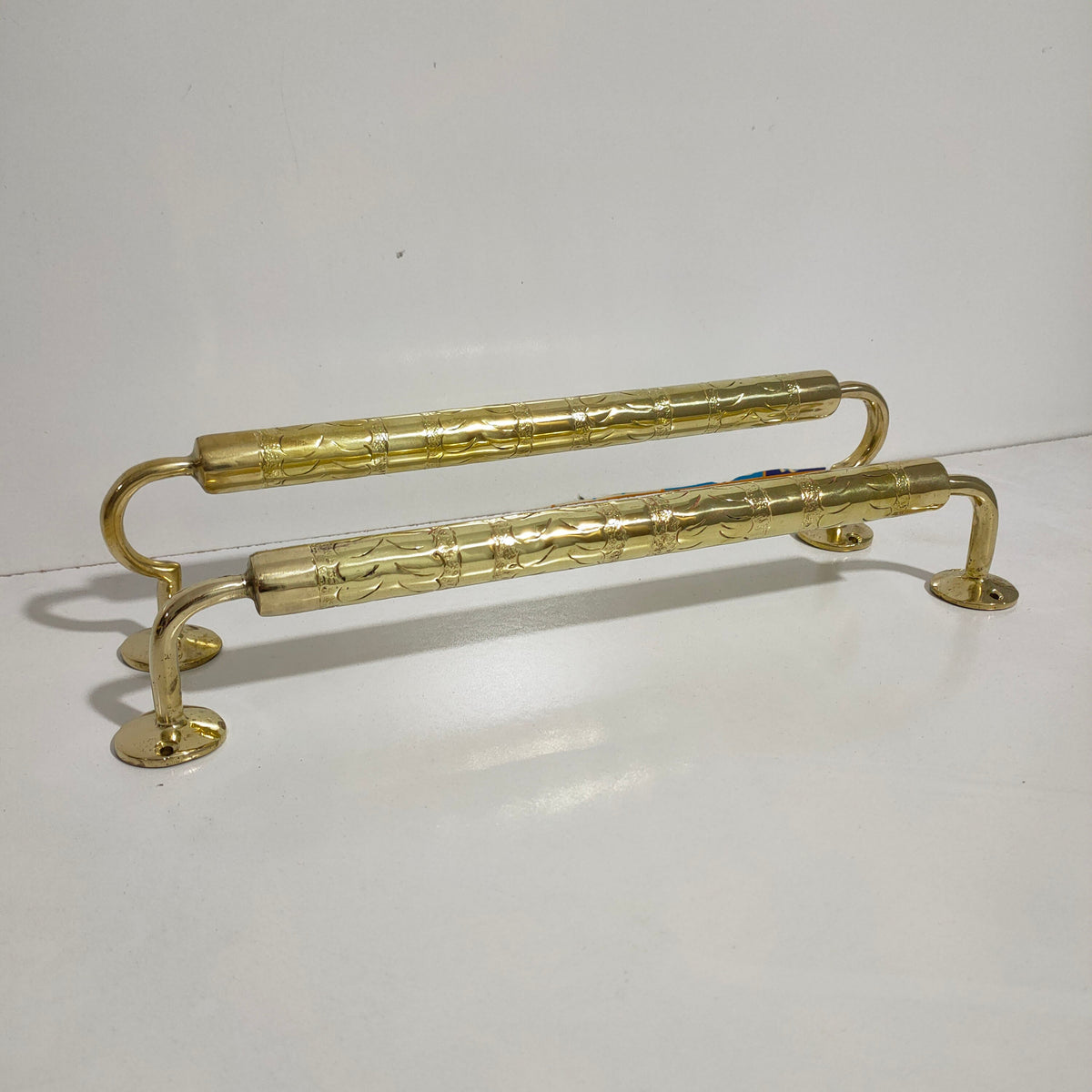 Handcrafted Brass Towel Holder, Single Bar Solid Brass Towel Hanger Bathroom