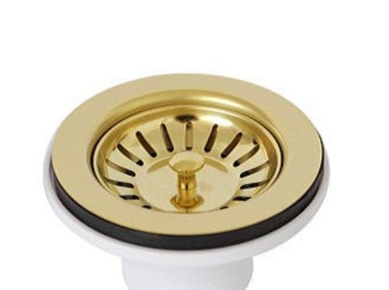 Unlacquered Brass Kitchen Sink Strainer, Sink Waste, Strainer Basket, Drain Cover & Basket Strainer US sink drain openin