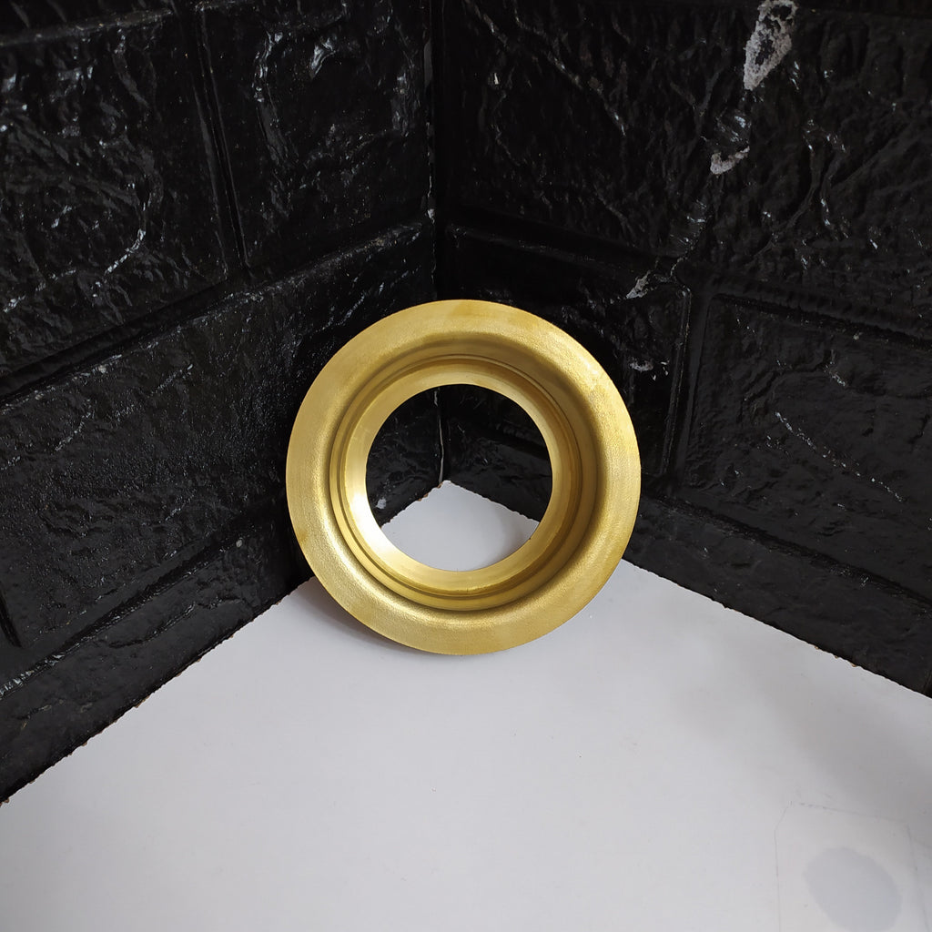 Handmade Unlacquered Brass Garbage Disposal Flange
