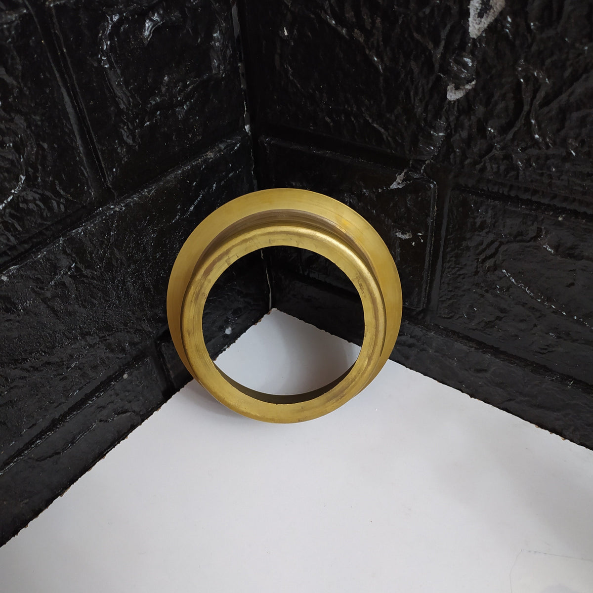 Handmade Unlacquered Brass Garbage Disposal Flange