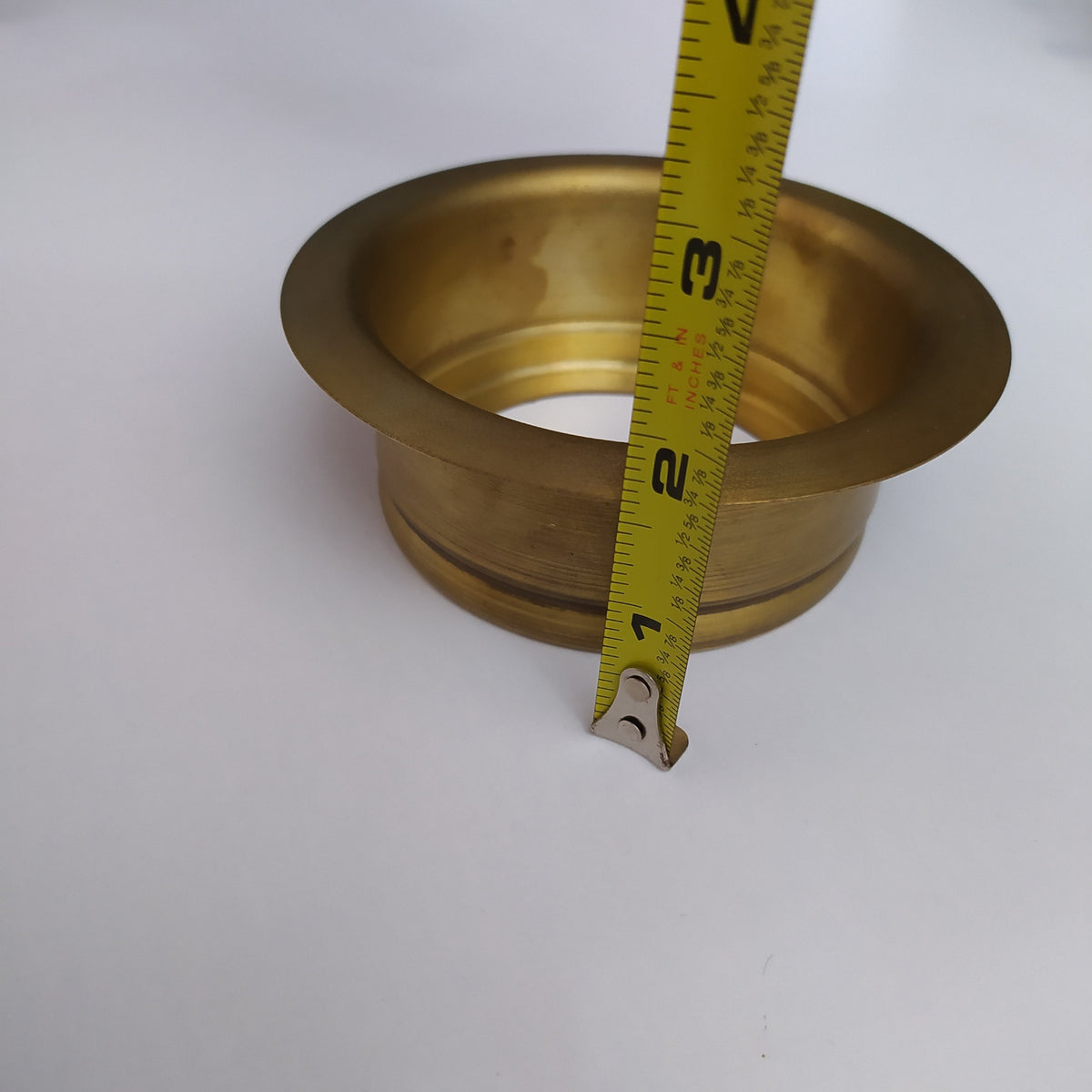 Handmade Unlacquered Brass Garbage Disposal Flange