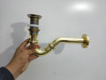 Solid Brass P-trap and Push up Drain