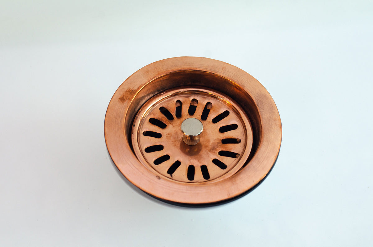 Copper Kitchen Sink Strainer Sink Waste Strainer Basket Drain Cover