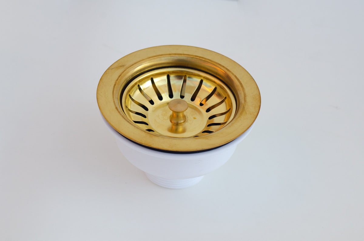 Unlacquered Brass Kitchen Sink Strainer