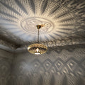 Moroccan Pendant Light, Handmade Lampshade, New Home Decor Lighting, Moroccan Hanging Lamp, 65 cm Diameter, 2 m Chain