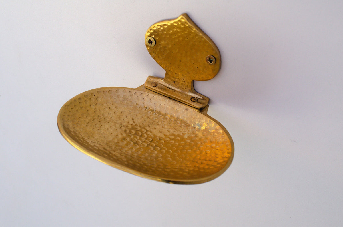 Unlacquered Brass Soap Dish Holder