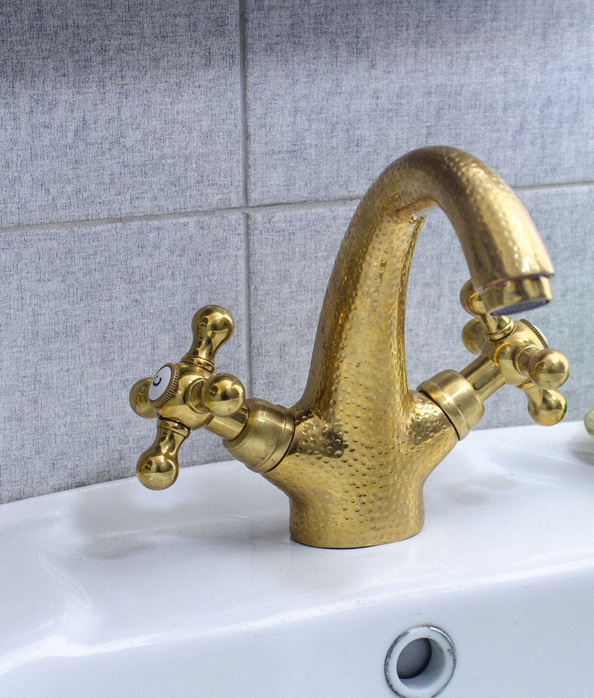 Vanity Unlacquered Brass Bathroom Faucet