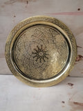 Plateau de service, plateau à thé, plateau en laiton, plateau marocain, cadeau de mariage