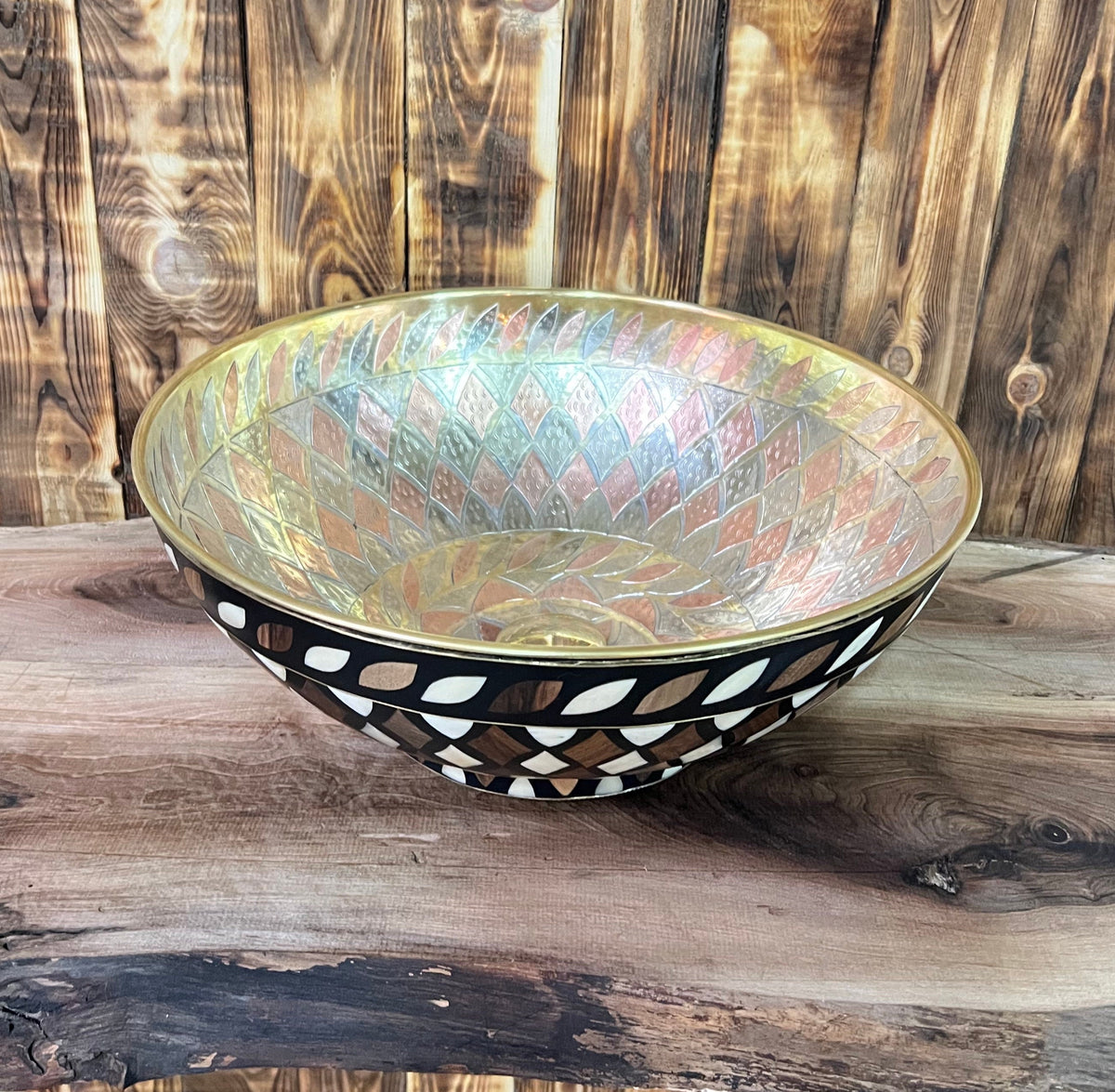 Solid Brass Single Bowl / Basin Sink With Resin Conception