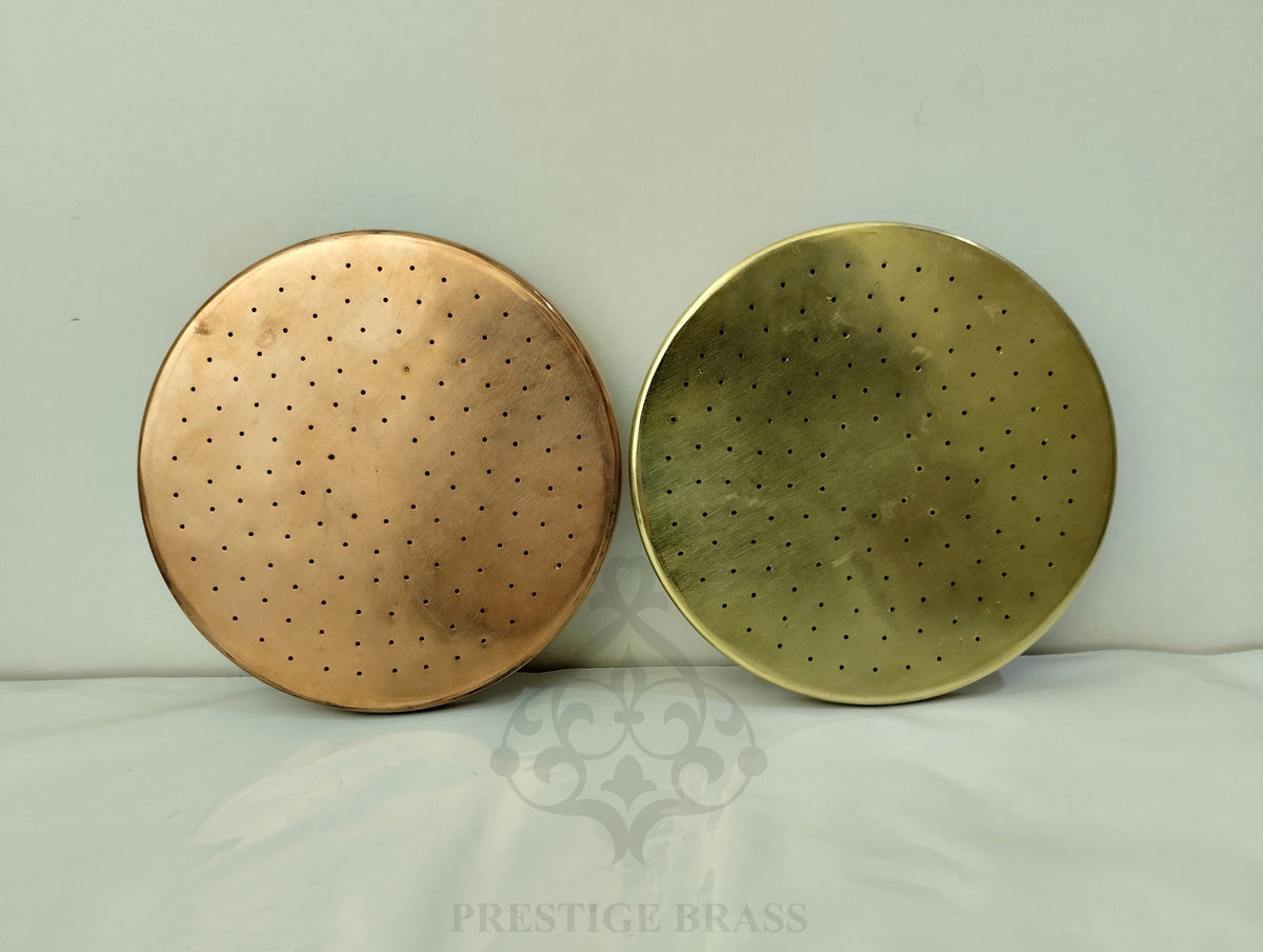 Unlacquered Copper Rain Shower Head: Solid Brass Outdoor Shower