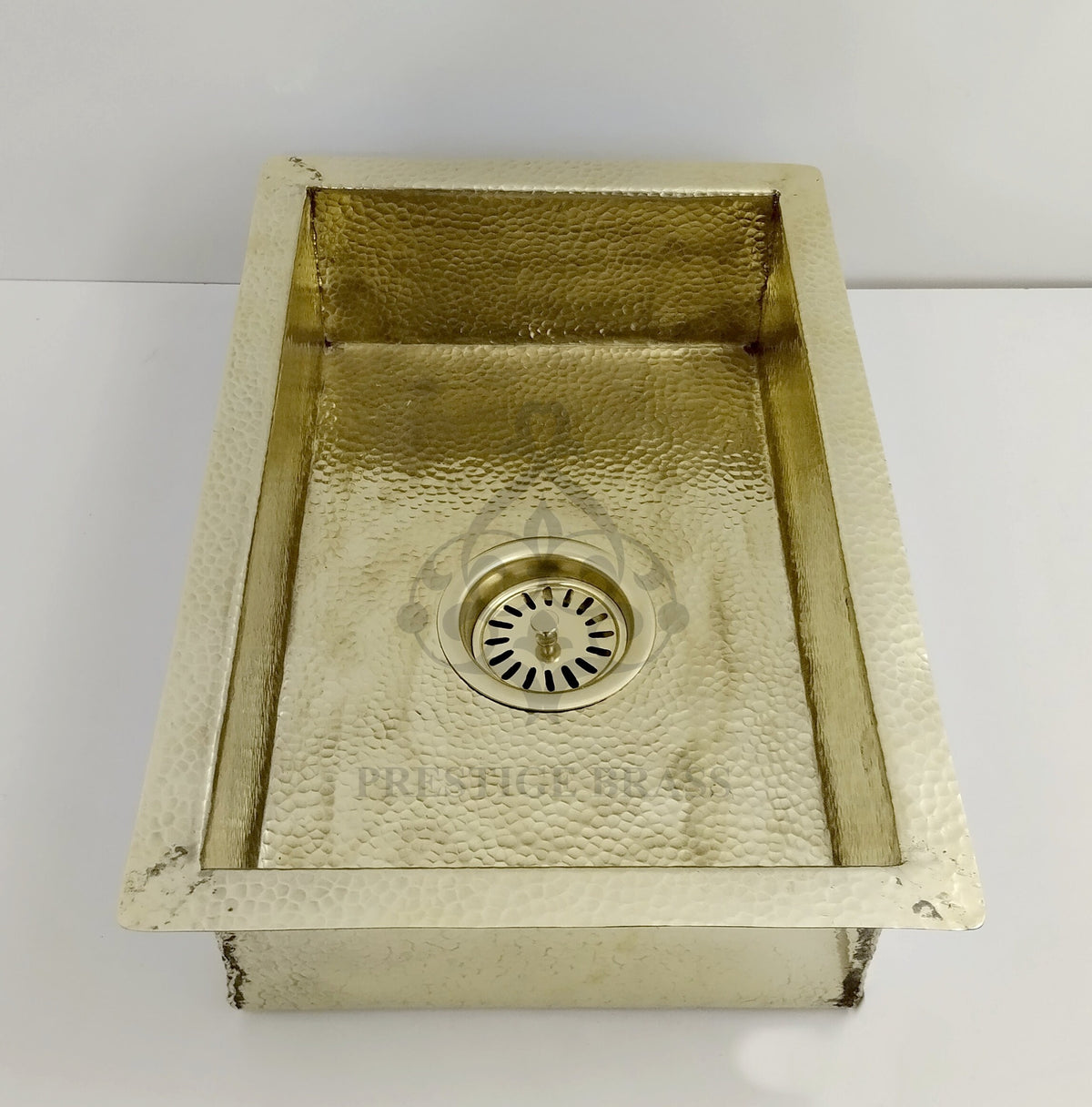 Unlacquered Solid Brass Kitchen Sink: Moroccan Hammered Handmade