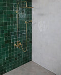 Unlacquered solid brass shower system, Rain shower system, Brass shower, master bathroom, shower hand, brass shower head