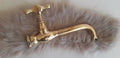 Moroccan water faucet – Unlacquered brass wall faucet