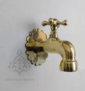 Unlacquered Brass Moroccan Handmade spigot, Handmade Water Tap