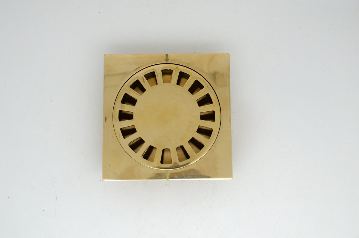 Unlacquered Brass Floor Drain