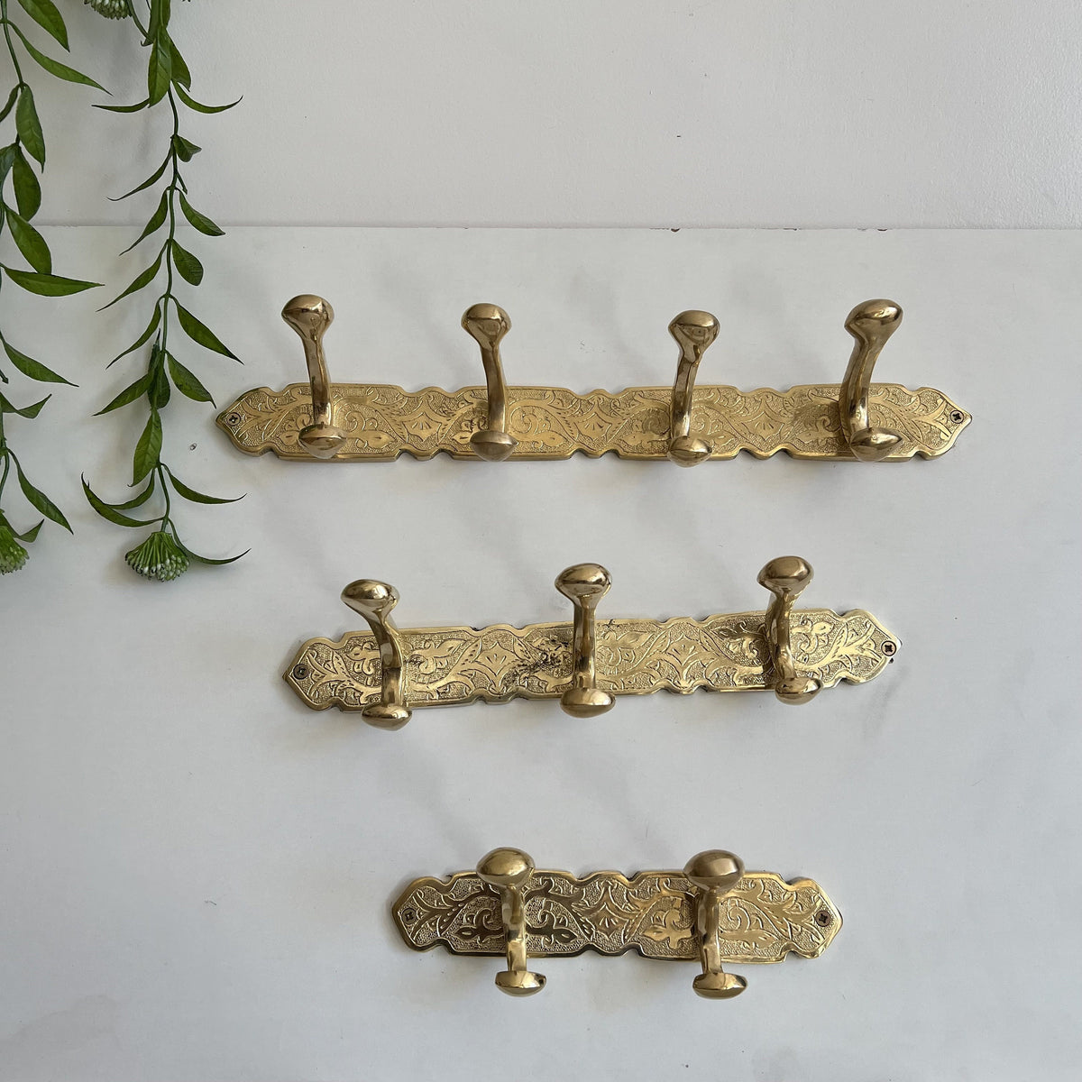 Moroccan Hooks brass . Solid Brass Embossed Coat - brass hook moroccan Etched Bathroom Towel Hooks