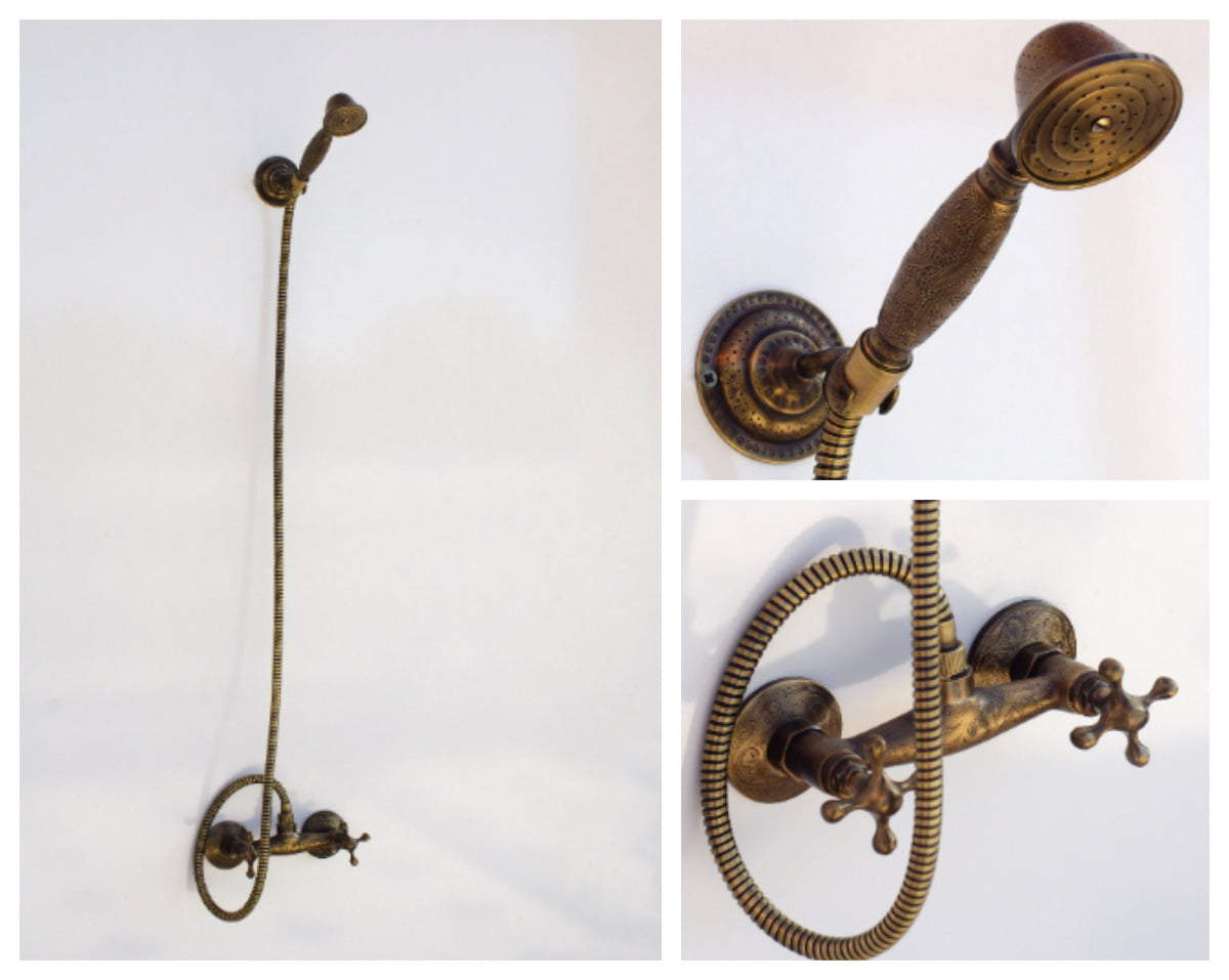 Solid Brass Handheld Shower System